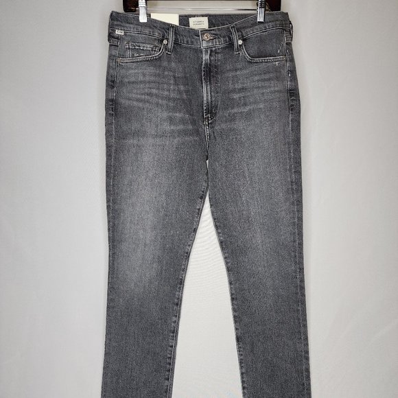 Citizens of Humanity High Rise Slim Olivia Jeans in Silver Mist - Picture 1 of 6